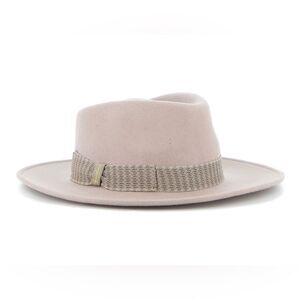 Borsalino Melanie Wool Fedora Hat Beige size M